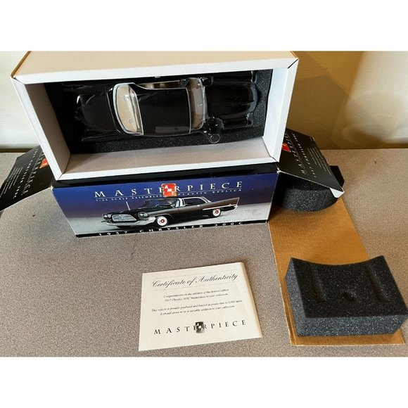 New in box AMT MASTERPIECE 1957 CHRYSLER 300C Model Car Black Hardtop 1/25 - Picture 2 of 10